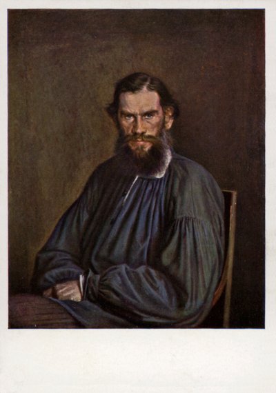 レオトルストイ、ロシアの小説家、短編小説家、脚本家 作： Ivan Nikolaevich Kramskoy