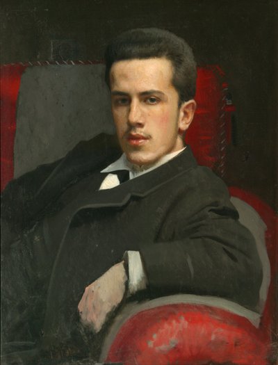 アーティストの息子、アナトリー・クラムスコイの肖像、1882 作： Ivan Nikolaevich Kramskoy