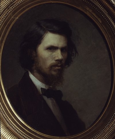 自画像、1867 作： Ivan Nikolaevich Kramskoy