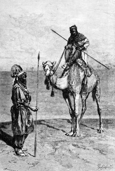 トゥアレグの旅、北アフリカ、1895年。 作： Ivan Pranishnikoff