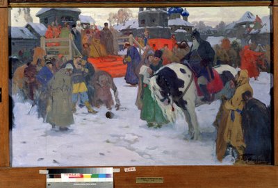 神の裁き 1900年代頃 油彩・キャンバス 作： Ivan Silych Goriuschkin-Sorokopudov