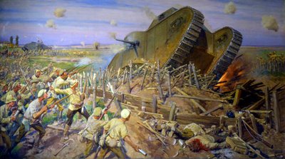 カホフカの近くでの戦車の捕獲」1927年   作： Ivan Vladimirov