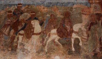 サインの聖母大聖堂のフレスコ画、ノヴゴロド、18世紀初頭。 作： Ivan Yakovlevich Bakhmatov