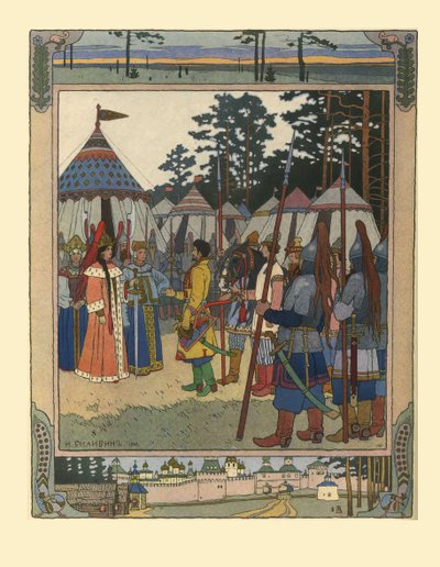 おとぎ話マリア・モレブナのイラスト、1901 作： Ivan Yakovlevich Bilibin