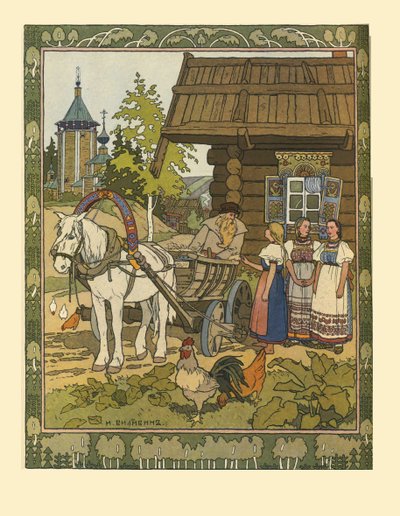おとぎ話のイラストファイニストの鷹、1901-1902 作： Ivan Yakovlevich Bilibin