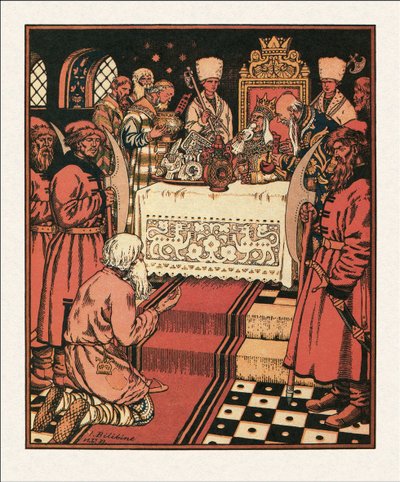 漁師と魚の物語への挿絵、1933 作： Ivan Yakovlevich Bilibin