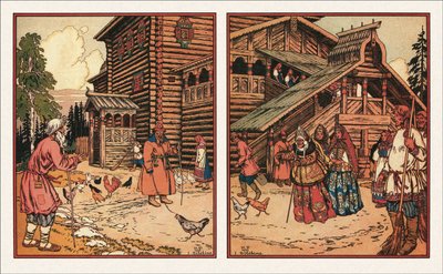 漁師と魚の物語への挿絵、1933 作： Ivan Yakovlevich Bilibin
