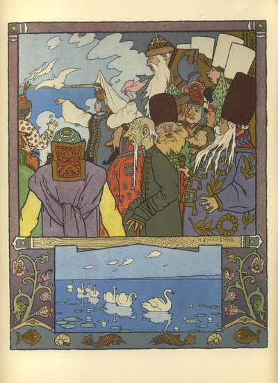 イヴァンツァレビッチとカエルの王女、1901 作： Ivan Yakovlevich Bilibin