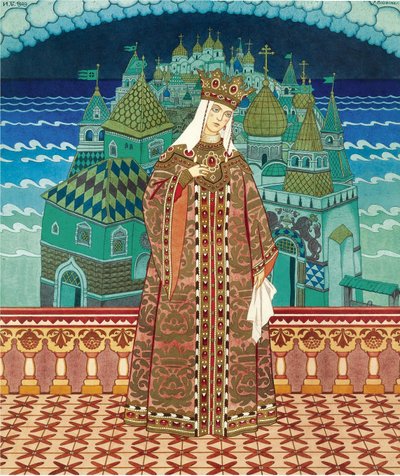 ミリトリッサ。オペラの衣装デザインNリムスキー＝コルサコフ作「サルタンの物語」 作： Ivan Yakovlevich Bilibin