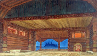 オペラRuslan and Lyudmilaの舞台デザイン、M。Glinka、1913年 作： Ivan Yakovlevich Bilibin