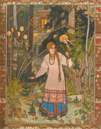 Vasilisa the Beautiful Illustration to the Book Vasilisa the Beautiful、1900 作： Ivan Yakovlevich Bilibin