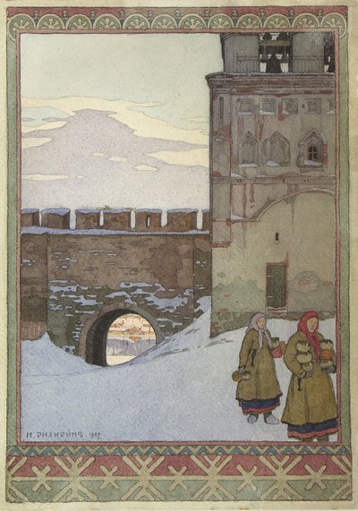ノヴゴロドのクレムリンの給水塔、1902 作： Ivan Yakovlevich Bilibin