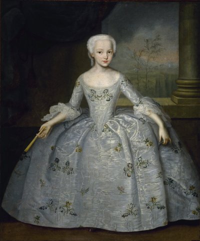サラ・エレノア・フォン・フェルモールの肖像、c。 1750 作： Ivan Yakovlevich Vishnyakov