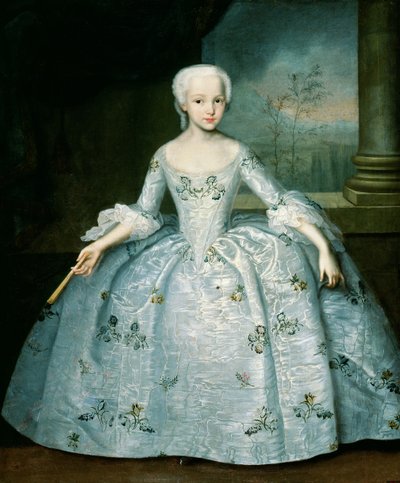 サラ・エレノア・ファーマーの肖像（1740-1824）1749-50（キャンバスに油彩） 作： Ivan Yakovlevich Vishnyakov