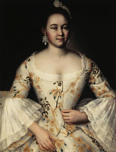 1757年以降のステパニーダヤコブレバ1738-1781の肖像 作： Ivan Yakovlevich Vishnyakov
