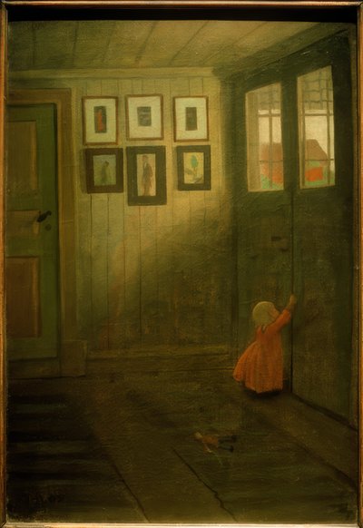 ドアの女の子 作： Ivar Axel Henrik Arosenius
