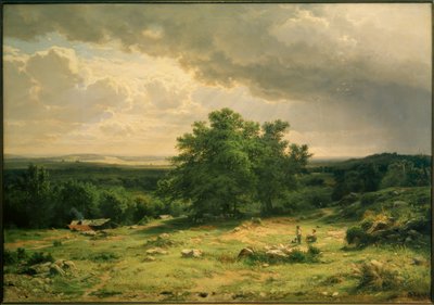IISchischkin、デュッセルドルフ周辺の景色 作： Ivan Ivanovich Shishkin