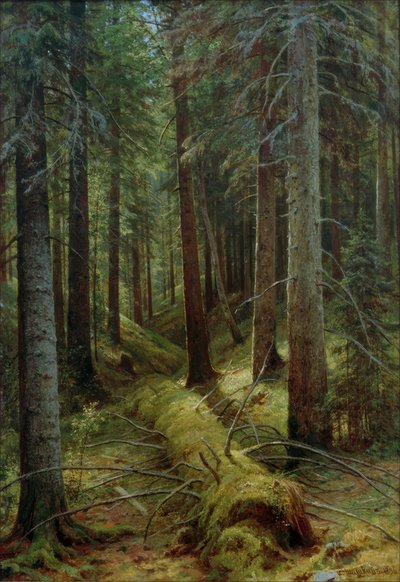 ロシアの森で 作： Ivan Ivanovich Shishkin
