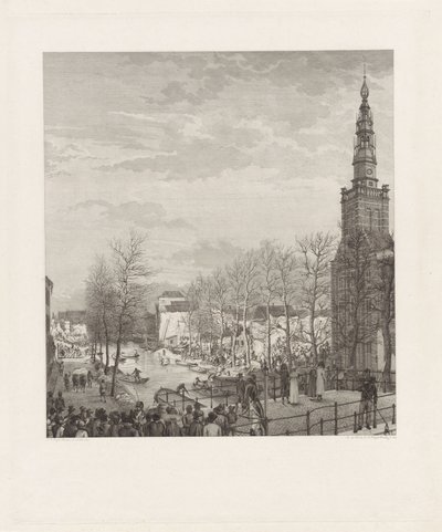 1807 年、ライデン火薬災害後のステーンスシューアの荒廃 作： Izaak Jansz. de Wit