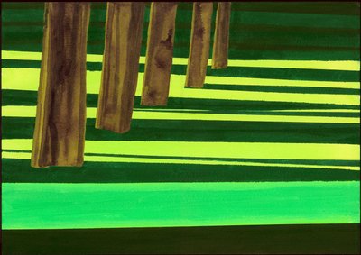 ケンジントンガーデンズシリーズ：Dazzle、2007年（紙のミクストメディア） 作： Izabella Godlewska de Aranda