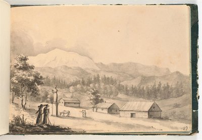人と家のある山の風景 作： Johan Christian Dahl