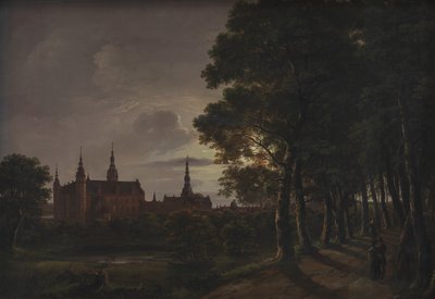 ムーンライトのフレデリクスボー城 作： Johan Christian Dahl
