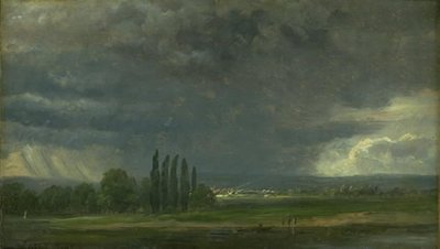 ドレスデン近くのエルベ渓谷 作： Johan Christian Dahl