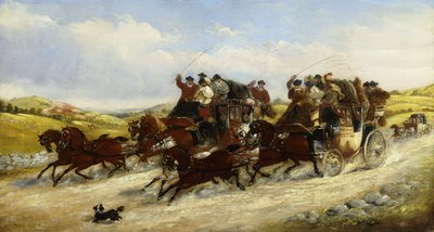1880年を超えた狩猟を伴うリバプールからマンチェスターへのレース 作： J.C. Maggs