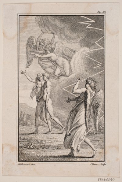 Johannes Ewald の「Adam and Eve」V のイラスト 作： J.F. Clemens