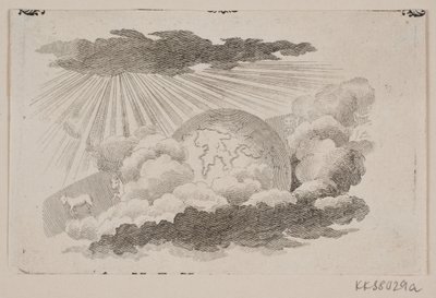 雲の間を転がる地球 作： J.F. Clemens