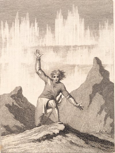 ノルウェーの断崖の間にニールス・クリムが再び姿を現す 作： J.F. Clemens