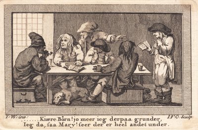 Peder Paars の詩は 3 頭の鹿の旅館で審査されます 作： J.F. Clemens