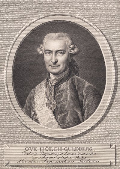 Ove Høegh-Guldbergの肖像 作： J.F. Clemens
