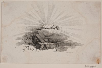 C.バストホルムのタイトルビネット：「スピリチュアルスピーチ」、1779年 作： J.F. Clemens