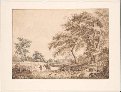 風景 作： J.H. de Friderici (signed by artist)