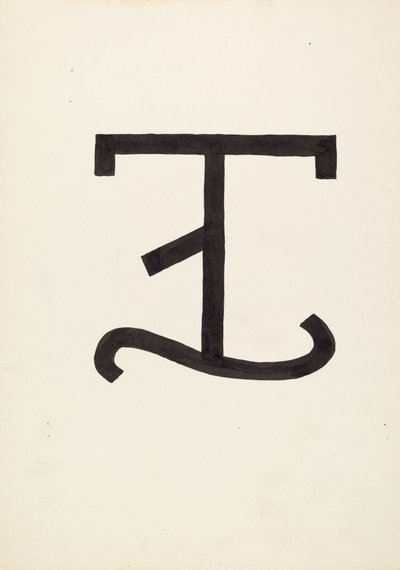 牛のブランド、c。 1936年。 作： J.Henry Marley