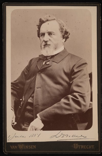 Franciscus Cornelius Donders 1818-1889 の肖像、1884 年 7 月 1 日。 作： JJA Van Winsen