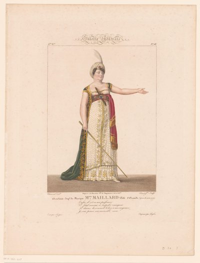 de rol van ArmideのMarie-Thérèse Davouxの肖像 ミス・メイラード (オブジェクトのタイトル) 作： J.L. Benoist (II)