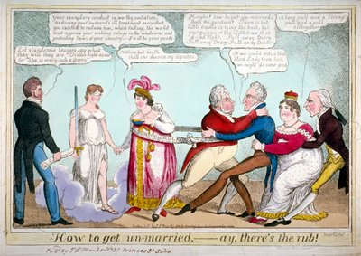 結婚しない方法、エイ、そこが問題だ！」、1820年 作： JL Marks