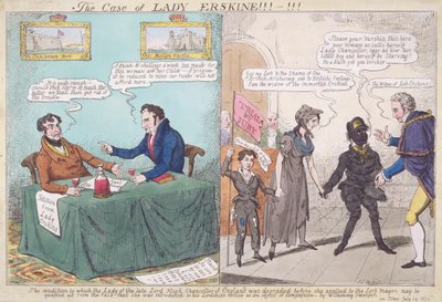 アースキン夫人の場合！！-！」1826年 作： JL Marks