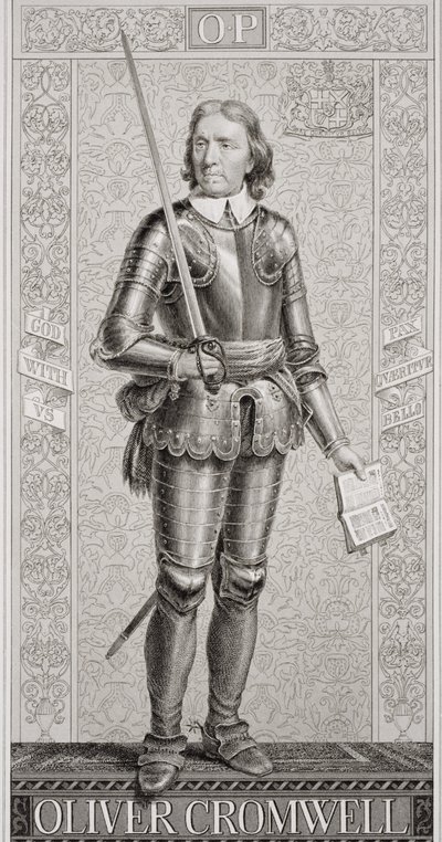Oliver Cromwell（1599-1658）from &39;Illustrations of English and Scottish History&39; Volume I 作： J.L. Williams