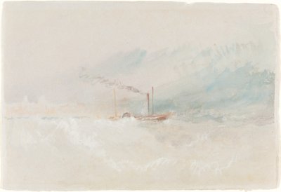 ドーバー沖のパケット・ボート（1836年頃）。 作： Joseph Mallord William Turner