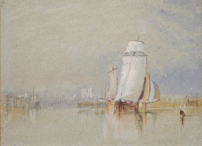 ロワール川の静けさ、1832年 作： Joseph Mallord William Turner