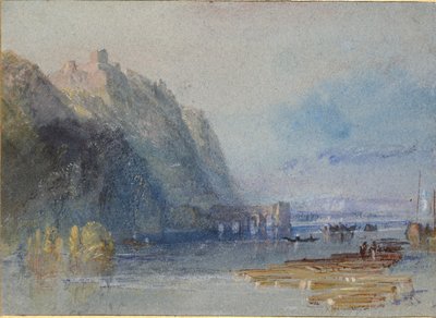 ウドンとアンセニの間にあるシャトー・ハーメルン、1830年頃 作： Joseph Mallord William Turner