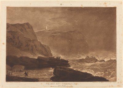 ヨークシャーの海岸、1811 年に出版 作： Joseph Mallord William Turner