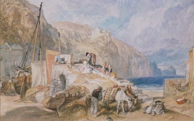 クーム・マーティン、デボンシャー、c1824 作： Joseph Mallord William Turner