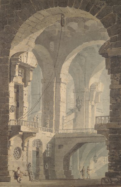 暗い刑務所 暗い刑務所、1790-99。 作： Joseph Mallord William Turner