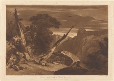 1811年に出版されたスペンサーの『妖精の女王』より。 作： Joseph Mallord William Turner