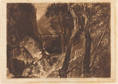 1816 年に出版されたグランド シャルトリューズ近くの製粉所。 作： Joseph Mallord William Turner
