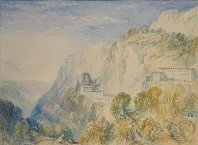 レバノン山と聖アントニオ修道院（1832-1834年頃 作： Joseph Mallord William Turner